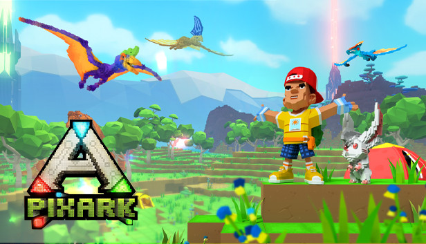 Pixark Voxel Dinosaur Background