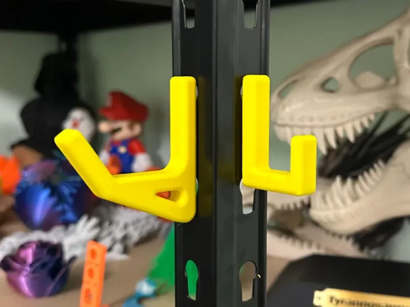 Creator design reference for Shelf Hook — Small; included printed parts are specified in the listing.