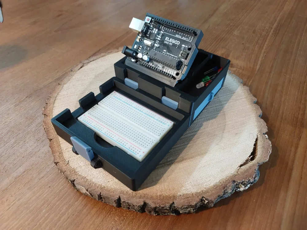 Creator design reference for Portable Arduino Lab — Two-Piece Bracket Set; included printed parts are specified in the listing.