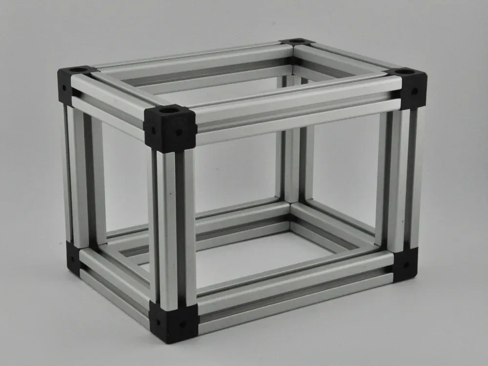 Creator design reference for Three-Way Corner Connector — 20 × 20 Profile; included printed parts are specified in the listing.