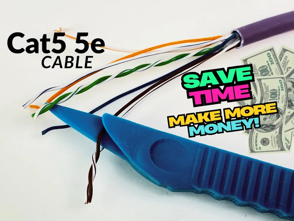 Creator design reference for Ethernet Twisted-Pair Untwisting Pick; included printed parts are specified in the listing.