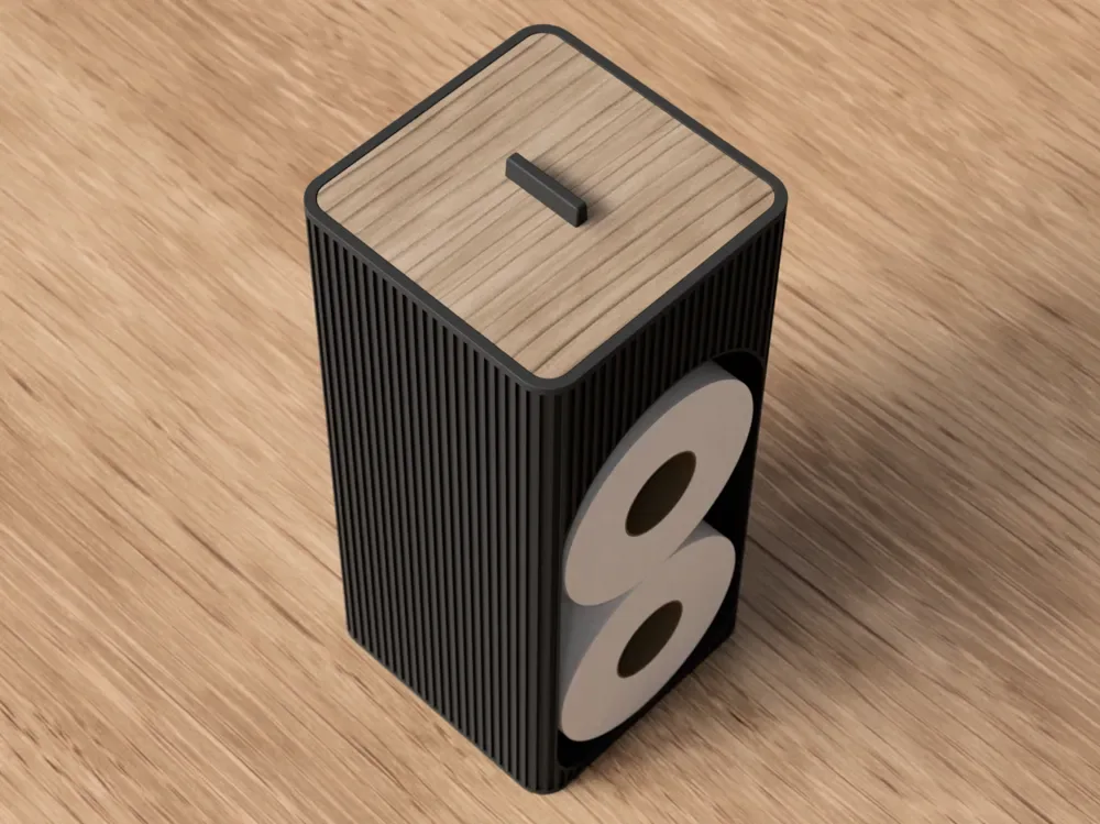 Creator design reference for Bathroom Organizer — Short with Printed Lid; included printed parts are specified in the listing.