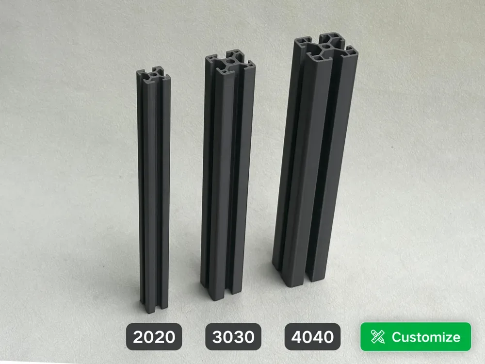 Creator design reference for Printed 2020-Style Profile — 175 mm; included printed parts are specified in the listing.