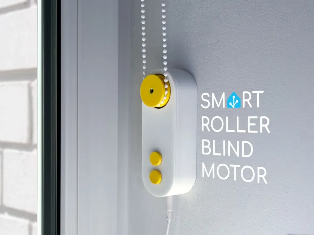 Creator design reference for Roller Blind Motor Project — Eight Printed Parts; included printed parts are specified in the listing.