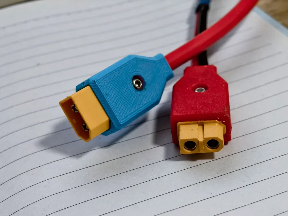 Creator design reference for XT60 Connector Shell — Female; included printed parts are specified in the listing.