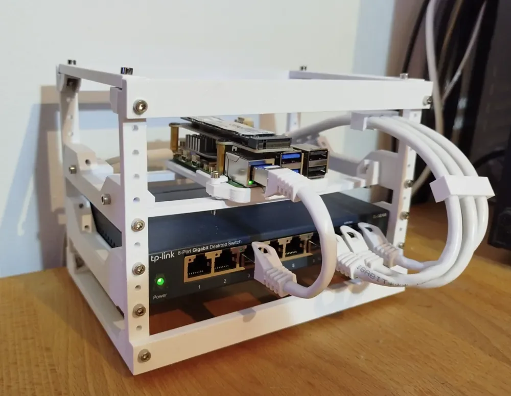 Creator design reference for Modular Server Rack — Tall Frame 12-Piece Pack; included printed parts are specified in the listing.